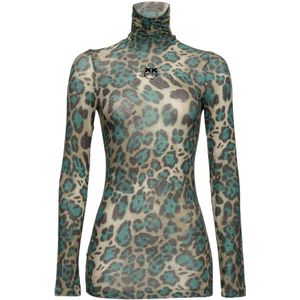 Pinko, Dames, Tops, Groen, Maat: L Jersey,