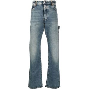 Heron Preston, Heren, Jeans, Blauw, Maat: W34 Katoen,