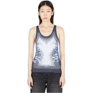 Y/Project, Dames, Tops, Grijs, Maat: M Polyamide,