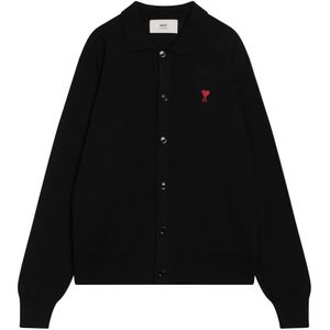 Ami Paris, Heren, Truien, Zwart, Maat: XL