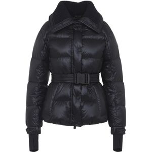 Moncler, Dames, Jassen, Blauw, Maat: XS Leer,