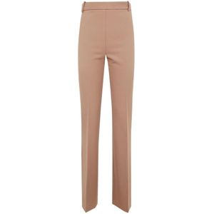 Pinko, Dames, Broeken, Roze, Maat: L Leer,