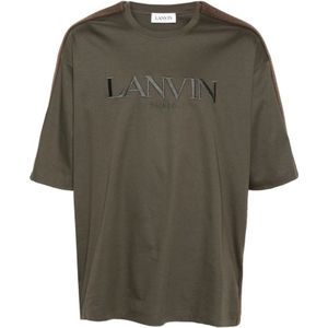 Lanvin, Heren, Tops, Grijs, Maat: M Katoen,