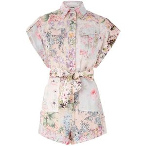 Zimmermann Stijlvolle Zomerplaysuit , Multicolor , Dames , Maat: M