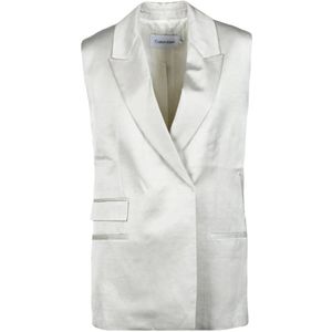 Calvin Klein, Dames, Jassen, Beige, Maat: XL Katoen,