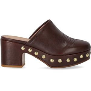 Duccio Del Duca, Dames, Schoenen, Bruin, Maat: 36 EU Leer,