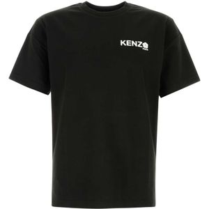 Kenzo, Heren, Tops, Zwart, Maat: M Katoen,