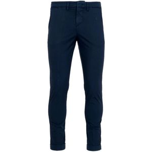 Fay, Heren, Broeken, Blauw, Maat: W30 Katoen,