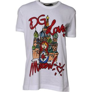 Dolce & Gabbana, Dames, Tops, Wit, Maat: S Katoen,