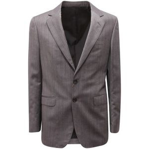 Gucci, Heren, Jassen, Grijs, Maat: M Wol,