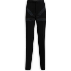 Ferragamo, Heren, Broeken, Zwart, Maat: L