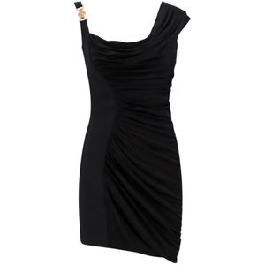 Versace, Dames, Jurken, Zwart, Maat: 2XS Viscose,