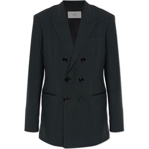 Ami Paris, Dames, Jassen, Zwart, Maat: XS Wol,