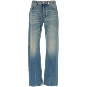 Alexander McQueen, Heren, Jeans, Blauw, Maat: XL Katoen,