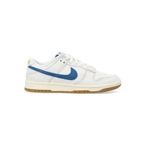 Nike Blauwe Sail Dunk Low Sneakers , White , Heren , Maat: 42 EU