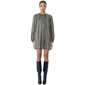 Chloé, Dames, Jurken, Geel, Maat: M Zijde,