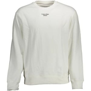 Calvin Klein, Heren, Sweatshirts & Hoodies, Wit, Maat: XL