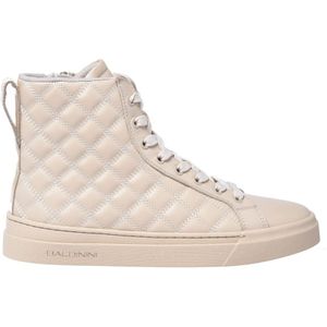 BALDININI - Sneakers Hoog - Beige - Leer - Ritssluiting