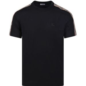 Burberry, Heren, Tops, Zwart, Maat: L