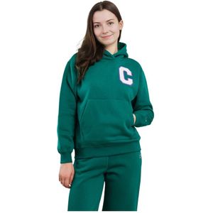 Champion, Dames, Sweatshirts & Hoodies, Groen, Maat: L Katoen,