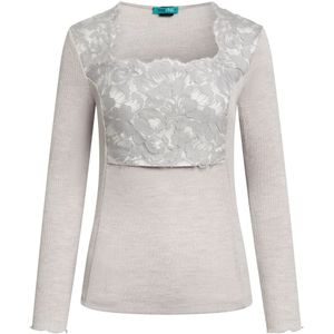 TOOche, Dames, Tops, Grijs, Maat: M Zijde,