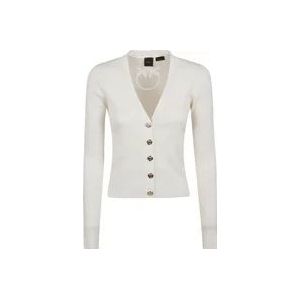 Pinko Witte Sweater Ss24 Regular Fit , Beige , Dames , Maat: S