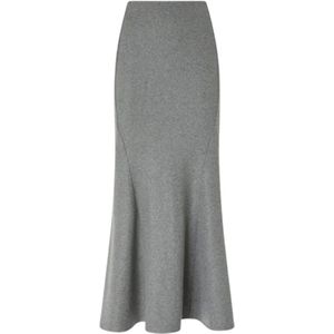 Pinko - Midi Gebreide Rok - Grijs - Dames