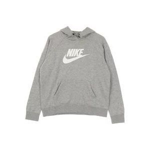 Nike Essential Hoodie - Streetwear Collectie , Gray , Dames , Maat: L