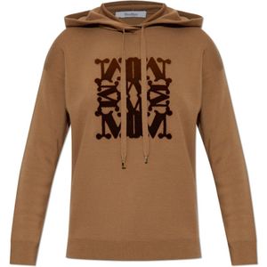Max Mara, Dames, Sweatshirts & Hoodies, Bruin, Maat: M Wol,