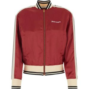 Palm Angels, Dames, Jassen, Rood, Maat: XS Viscose,