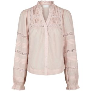 Neo Noir, Dames, Blouses & Shirts, Roze, Maat: XS Voile,