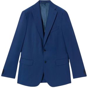 Brooks Brothers, Heren, Jassen, Blauw, Maat: M Wol,