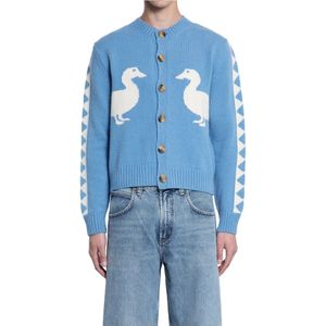 S.s.daley, Heren, Truien, Blauw, Maat: L Wol,