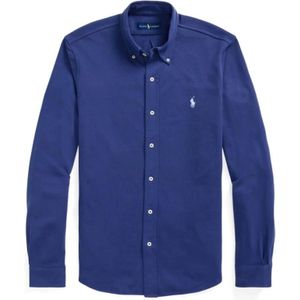 Polo Ralph Lauren, Heren, Overhemden, Blauw, Maat: S Katoen,