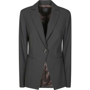 Pinko, Dames, Jassen, Bruin, Maat: XS Leer,