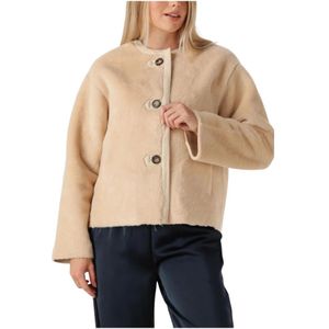 Suncoo, Dames, Jassen, Beige, Maat: XS Poliester,