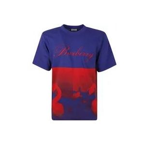 Burberry Swan Graph Mouwloze T-shirts en Polos , Multicolor , Heren , Maat: M