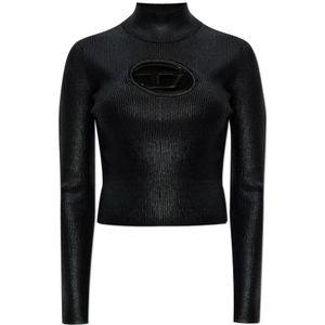 Diesel, Dames, Truien, Zwart, Maat: L