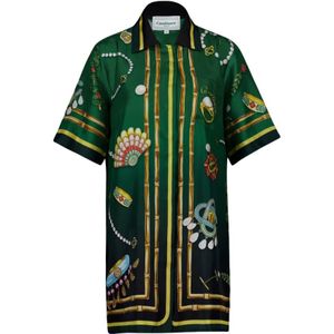 Casablanca, Dames, Jurken, Veelkleurig, Maat: XS Zijde,