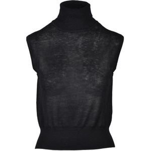 Wild Cashmere, Dames, Truien, Zwart, Maat: S Zijde,