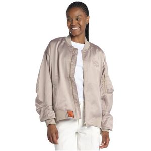 Bombers Original, Dames, Jassen, Roze, Maat: M Satijn,