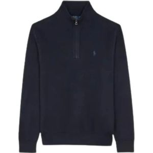 Polo Ralph Lauren, Heren, Sweatshirts & Hoodies, Blauw, Maat: XL Katoen,