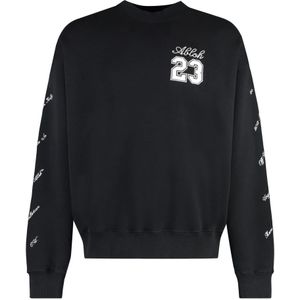 Off White - Sweatshirt - Zwart - Heren - Katoen