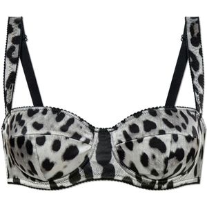 Dolce & Gabbana, Dames, Ondergoed, Grijs, Maat: 70B EU Zijde,