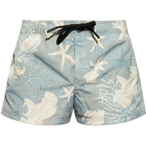 Versace Zwembroek met 'Barocco Sea' patroon , Multicolor , Heren , Maat: S