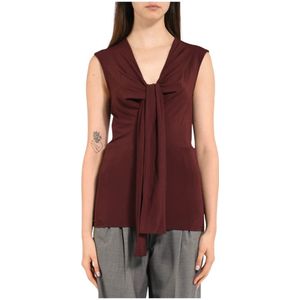 Max Mara Studio, Dames, Tops, Rood, Maat: M Viscose,