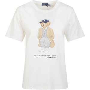 Ralph Lauren, Dames, Tops, Wit, Maat: XS Katoen,