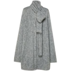 Forte Forte, Dames, Truien, Grijs, Maat: XS Wol,