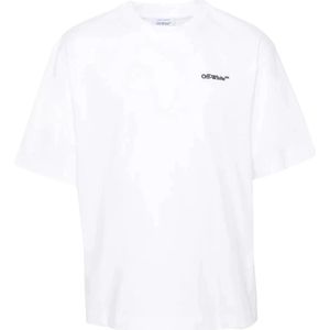 Off White, Heren, Tops, Wit, Maat: XL Katoen,