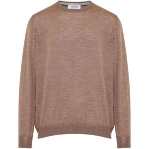 Gran Sasso, Heren, Truien, Bruin, Maat: 2XL Zijde,